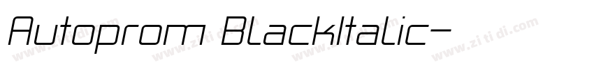 Autoprom BlackItalic字体转换 Autoprom BlackItalic字体转换